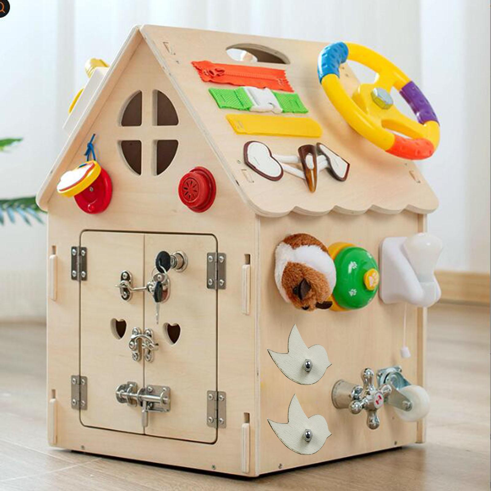 Montessori Wooden Busy Board Toddler - Montessori-Beschäftigungsbrett, Material, hölzerne sensorische Teile für