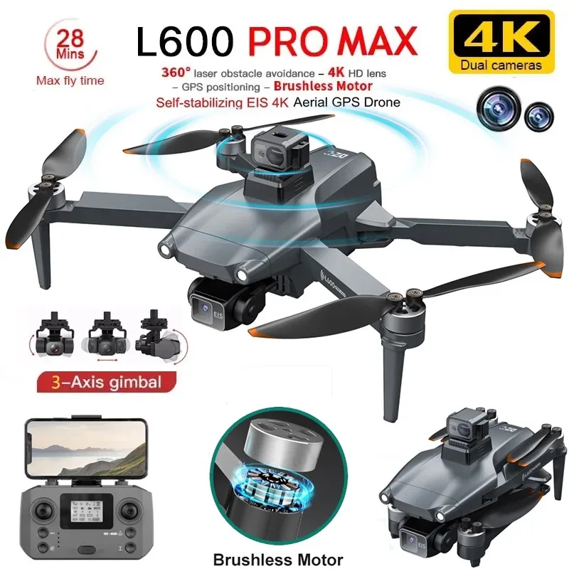 L600 PRO MAX GPS Drone Profess – Fpv Brushless Rc Drone 4K Bewertung und Preis